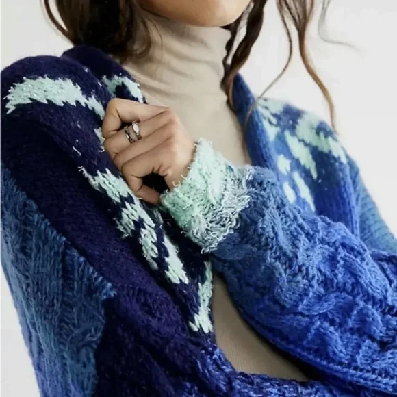 Free People Flurry Cardigan Maxi Sweater Size XS/S $328